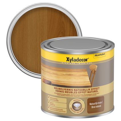 Vernis meuble Xyladecor effet naturel brun 500ml
