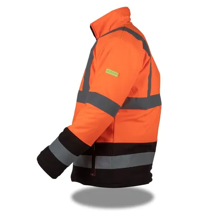 Rodopi® Winterjas Veiligheidsjas Reflecterend - Oranje/Zwart - maat S 2