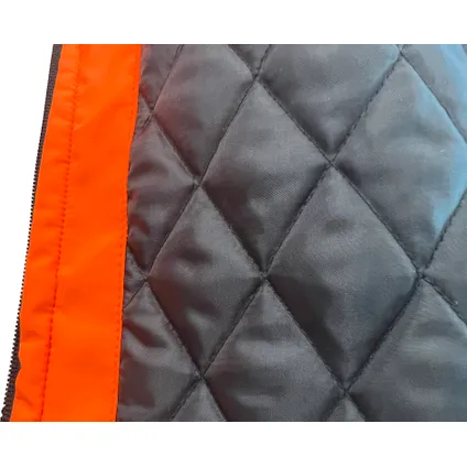 Rodopi® Winterjas Veiligheidsjas Reflecterend - Oranje/Zwart - maat S 6