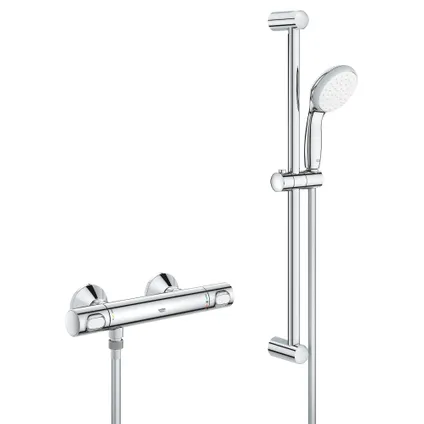 Precision Flow Thermostatische douchekraan 1/2" met doucheset, chroom