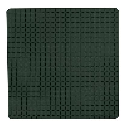 MSV Douche/bad anti-slip mat badkamer - rubber - groen - 54 x 54 cm