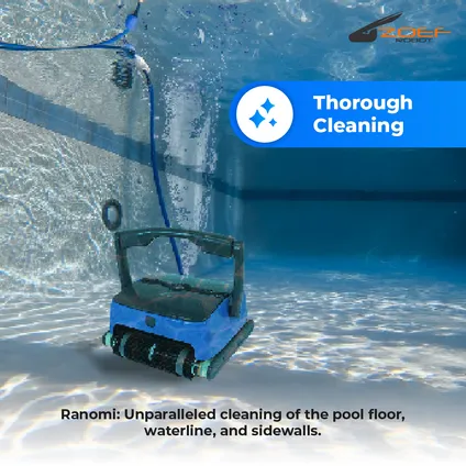 Zoef Robot Zwembad robot Ranomi PVC rollers - voor PVC liner zwembaden tot 130m2 3