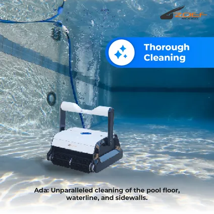 Zoef Robot zwembadrobot Ada PVC rollers voor PVC liner zwembaden 3