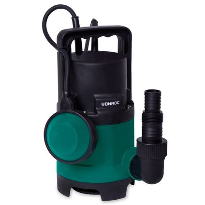 VONROC Dompelpomp –- Vuilwaterpomp - Waterpomp - 400W – 8000l/h – Voor vuil- en schoonwater – Met v