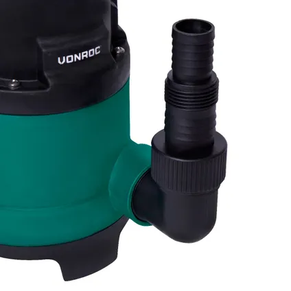 VONROC Dompelpomp –- Vuilwaterpomp - Waterpomp - 400W – 8000l/h – Voor vuil- en schoonwater – Met v 4