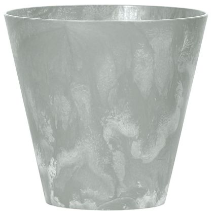 Prosperplast Bloempot - betonlook - lichtgrijs - kunststof - 25 cm