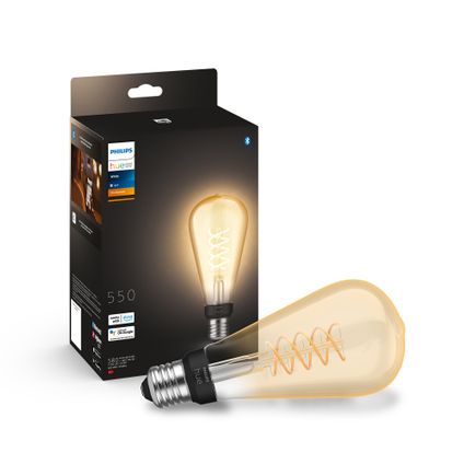 Philips Hue slimme ledfilamentlamp Edison ST72 E27 7W
