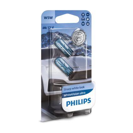 Philips 12961WVUB2 White Vision Ultra W5W 2 pièces