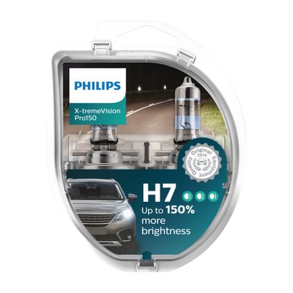 Philips 12972XVPS2 X-treme Vision Pro150 H7 2 stuks