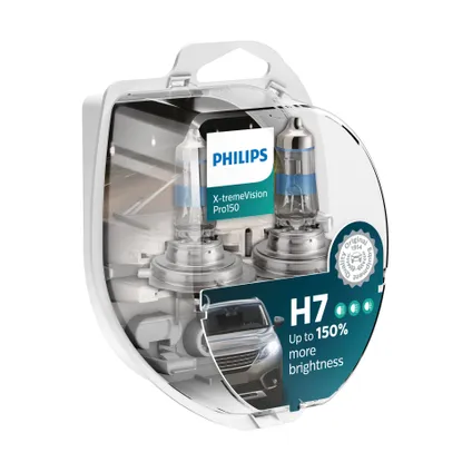 Philips 12972XVPS2 X-treme Vision Pro150 H7 2 stuks 2