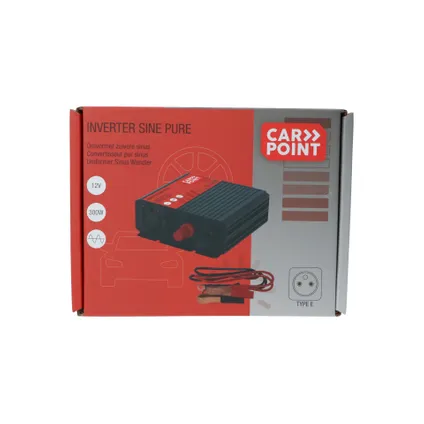 Carpoint Pure Sinus Omvormer 12V>230V 300W Frans/Belgisch stopcontact 5