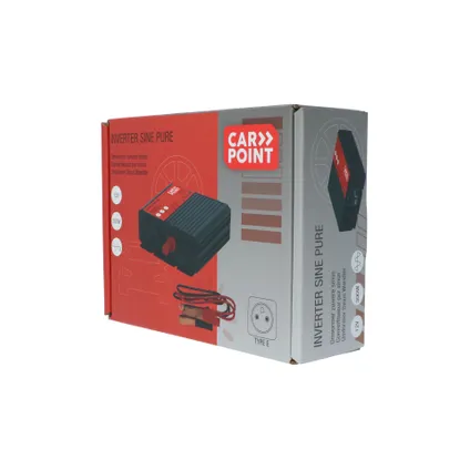 Carpoint Pure Sinus Omvormer 12V>230V 300W Frans/Belgisch stopcontact 7