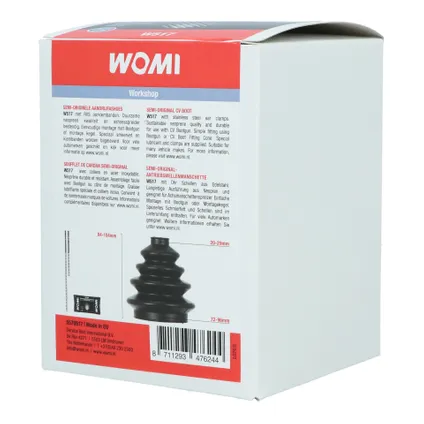 Womi W517 Semi-originele Aandrijfashoes 99mm 3