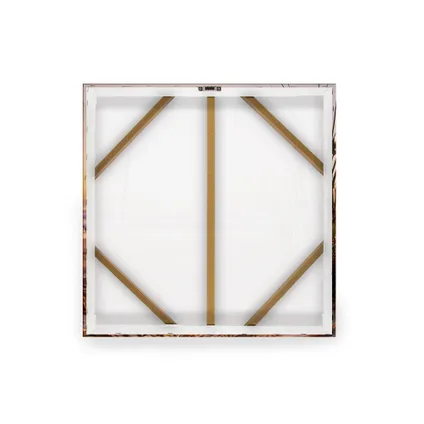 Buitencanvas met Weerbestendig frame en UV beschermende coating | Zonsondergang Duinen | 50x50 cm 4