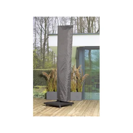 Perel Buitenhoes voor zweefparasol, XXL, grijs, 295 cm x 70 cm 3