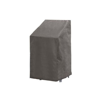 Perel Buitenhoes voor stapelstoelen, voor 4-6 gestapelde stoelen, grijs, 95x66x133cmTrapeziumvormig, Geweven plypro