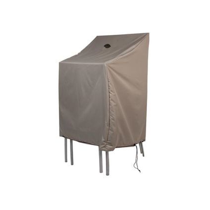 Perel Buitenhoes voor stapelstoelen, beigegrijs, trapeziumvormig, 66x66x128cmTrapeziumvormig, Polyester