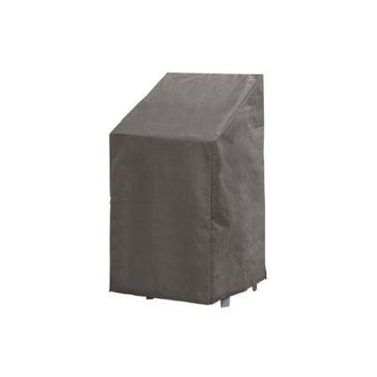 Perel Buitenhoes voor stapelstoelen, voor 4-6 gestapelde stoelen, grijs, 66x66x128cmTrapeziumvormig, Geweven plypro