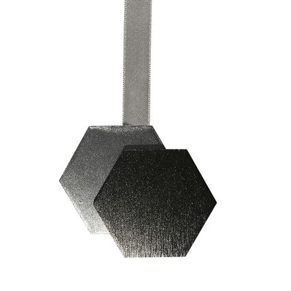 Gordijnbinder magneet vijfhoek donkerbruin