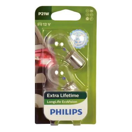 Philips 12498LLECOB2 P21W EcoVision 5W 12V blister 2