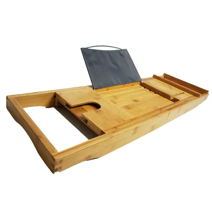 Uitschuifbare badplank bamboe - Spa-moment badbrug 2