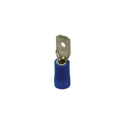 Carpoint Cosse à languette mâle 740 bleue 63x08mm 10 pièces