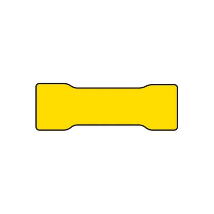 Carpoint Cosses de câbles 551 jaunes Ø 68mm 10 pièces