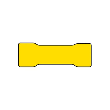 Carpoint Cosses de câbles 551 jaunes Ø 68mm 10 pièces