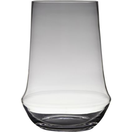 Vaas - transparant - glas - groot - 25 x 35 cm
