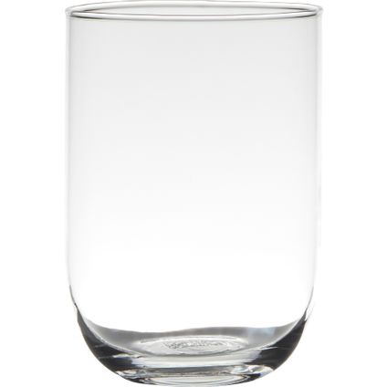 Vaas - transparant - glas - 14 x 20 cm