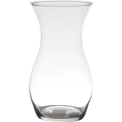 Vaas - glas - transparant - 14 x 25 cm