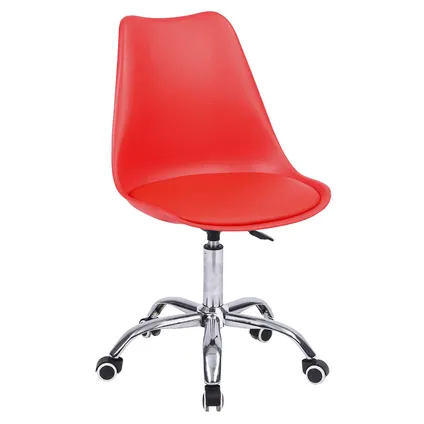 Chaise de bureau réglable en hauteur rouge ANNE 3