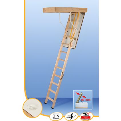 Escalier escamotable Complete - 120x70cm - 280cm hauteur