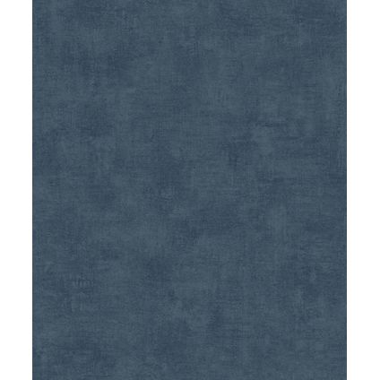 Papier peint vinyle uni grain bleu foncé