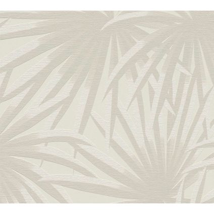 Papier peint vinyle palmiers beige