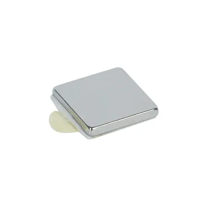 Fix-O-Moll vierkante magneet neodymium klevend zilver 10x10mm 10 stk 2