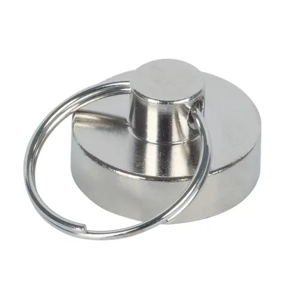 Fix-O-Moll sleutelhanger magneet neodymium zilver 20mm 2 stk