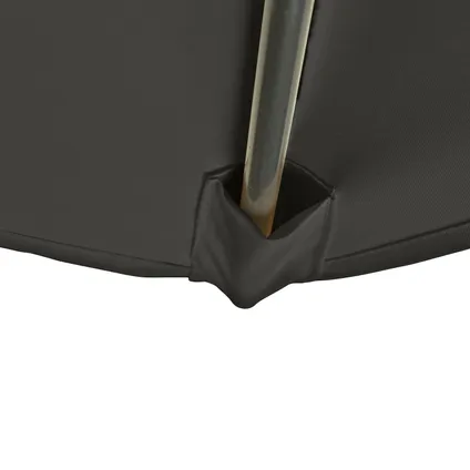 Kopu® Altea Set de Parasol Anthracite Carré 230x230 cm avec Housse de Parasol 6