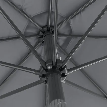 Kopu® Calma Gris - Parasol rond en aluminium robuste diamètre 300 cm 4