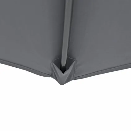 Kopu® Calma Grey Stevige Ronde Aluminium Parasol doorsnede 300 cm 5