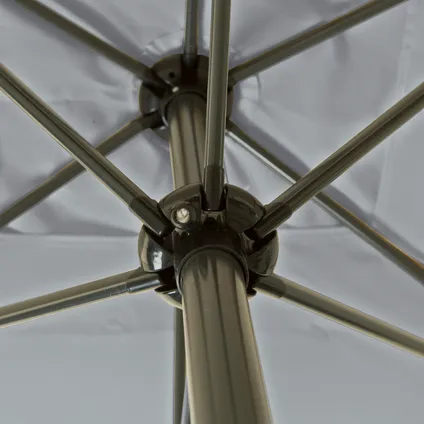 Kopu® Bilbao Set Parasol Rectangulaire 150x250 cm avec Base - Gris Clair 5
