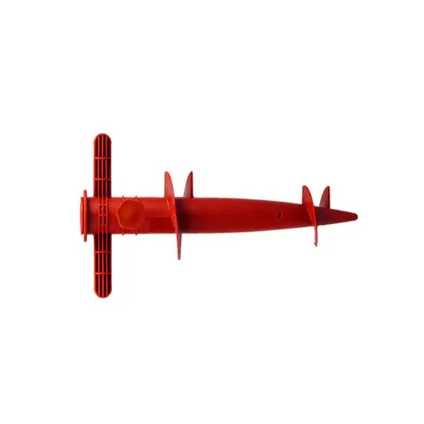 Parasolharing - rood - kunststof - D22-32 mm x H31 cm 2