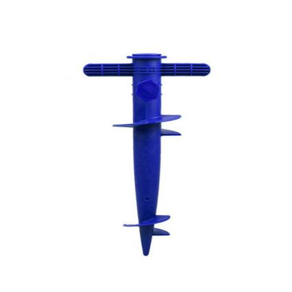 Parasolharing - blauw - kunststof - D22-32 mm x H31 cm