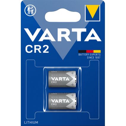 Pile alcaline Varta Lithium Cylindrical CR2 2 pièces