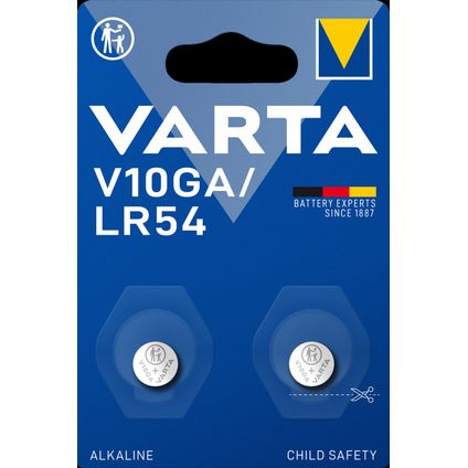 Pile alcaline Varta Alkaline Special V10GA/LR54 2 pièces