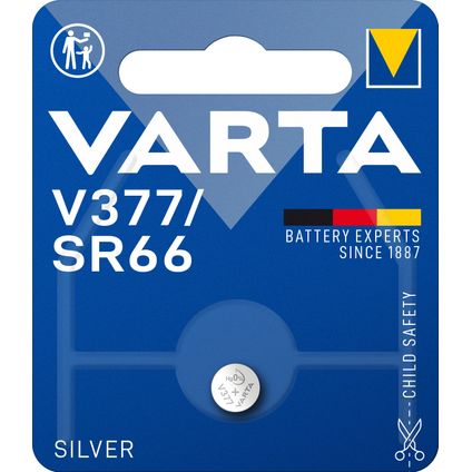 Varta alkalinebatterij Silver Coin V377/SR66
