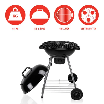 BBQ Collection Barbecue Ø 45 cm Houtskool 3