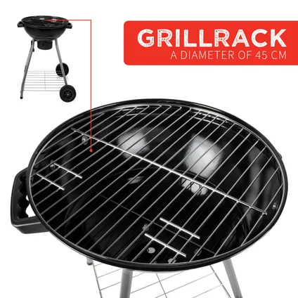 BBQ Collection Barbecue Ø 45 cm Houtskool 10