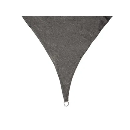 Perel Schaduwdoek, waterdoorlatend, luchtdoorlatend, 3.6 m x 3.6 m, Driehoek, Zwart 3