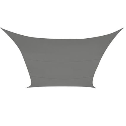 Perel Schaduwdoek, waterdoorlatend, luchtdoorlatend, 5 m x 5 m, Vierkant, Zwart